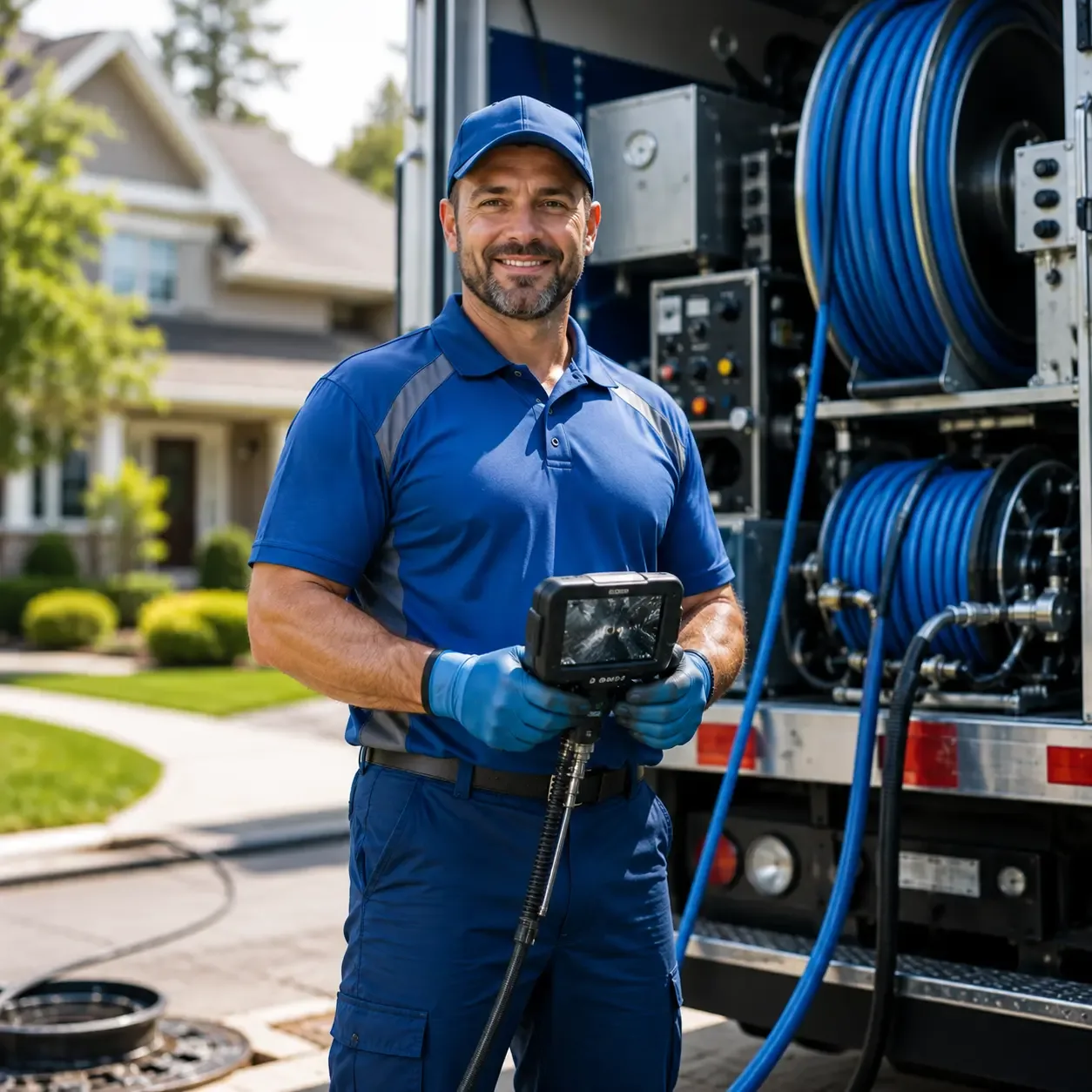 Local outdoor drain cleaning specialists in Mertztown, PA
